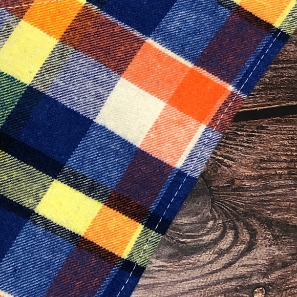 Bandana/Pet’s Bandana/Baby Bib/Scarf~Blue Plaid - Picture 8 of 15